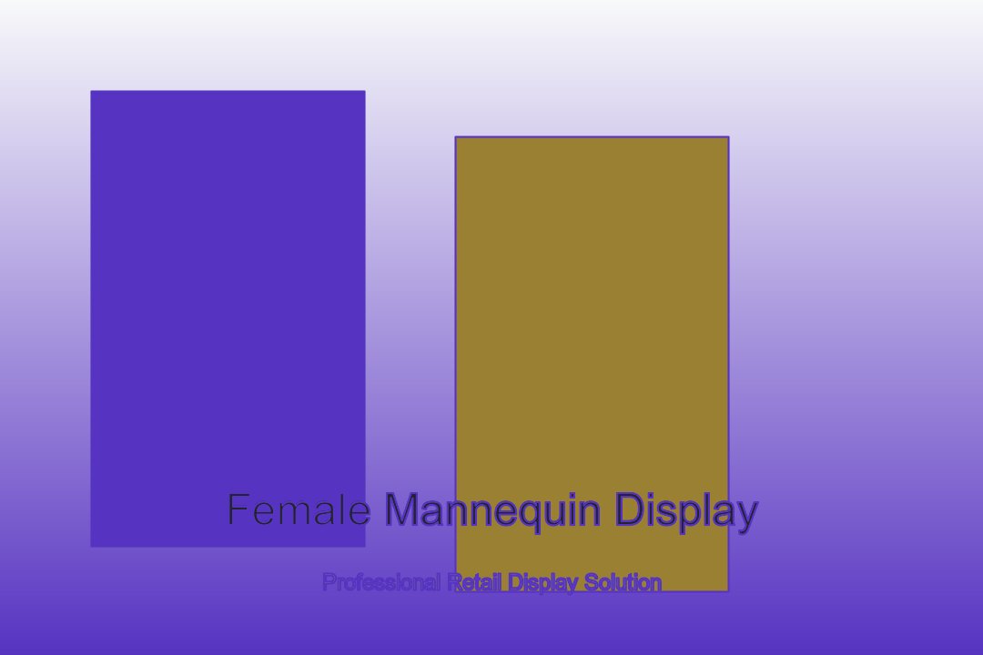 Female mannequin in modern retail boutique setting