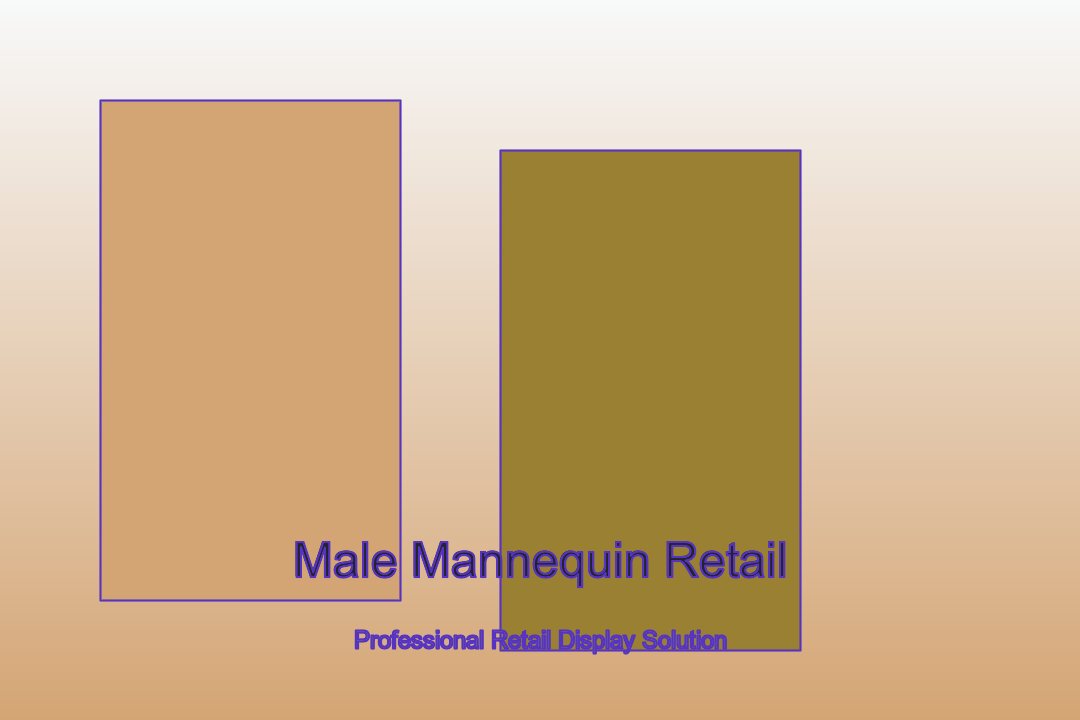 Professional male mannequin retail store display