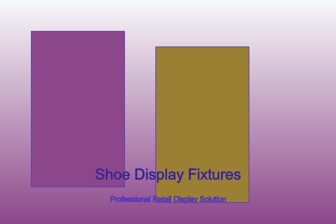 Professional shoe display fixtures and retail fixtures in modern boutique